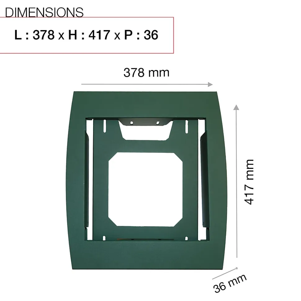 Support grillage rigide & palissade Vert mat sablé RAL 6005MS