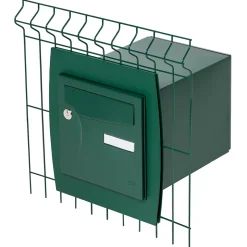 Support grillage rigide & palissade Vert mat sablé RAL 6005MS