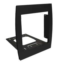 Support grillage rigide & palissade Noir mat sablé RAL 9005MS
