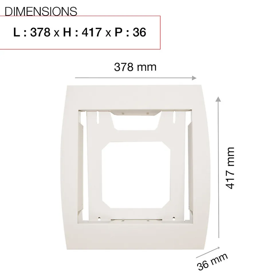 Support grillage rigide & palissade Blanc crème mat sablé RAL 9010MS