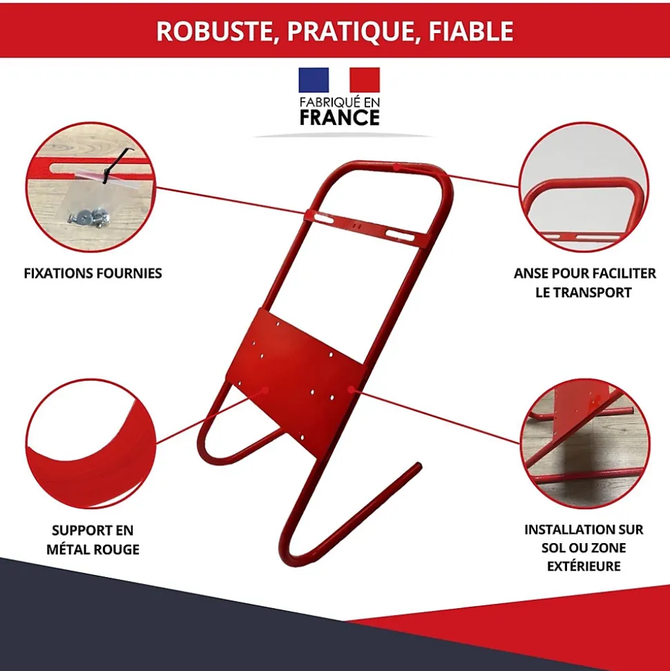 Support pour coffret électrique de chantier ATOLE - Compatible Monophasé & Triphasé - Socle Métallique 635 x 265 mm