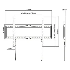 Support TV fixe - SLIM - Stell - SHO 5210