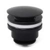 Swiss Aqua Technologies Bonde clic-clac 5/4 avec trop plein pour lavabos et vasques, noir mat (VF785BL)