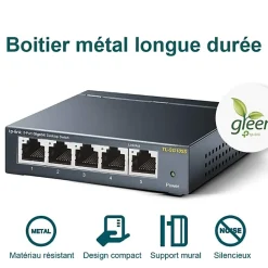 Switch de bureau 5 ports 10/100/1000 Mbps TP-Link