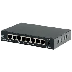 Switch RJ45 en métal Erard 8 ports connectivité femelle