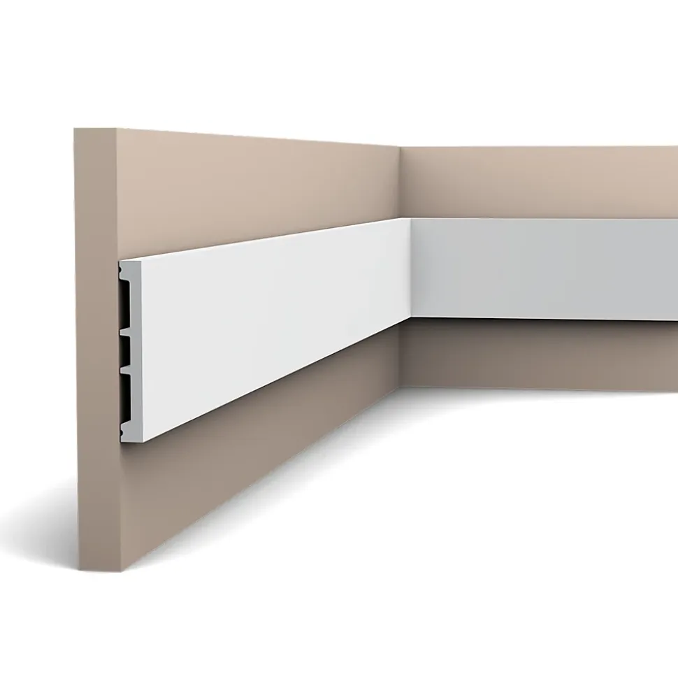 SX163 Plinthe Orac Decor - 10x1,3x200cm (h x p x L) - plinthe décorative polymère Pack 2 pièces , A peindre