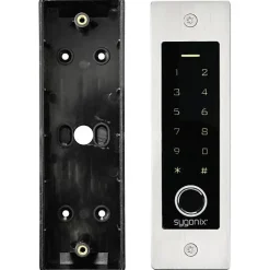 Sygonix SY-5231014 Système d'accès RFID et biométrique encastré 12/18 V DC IP55 en acier inoxydable