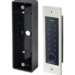 Sygonix SY-5231014 Système d'accès RFID et biométrique encastré 12/18 V DC IP55 en acier inoxydable