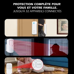 Système d'alarme connecté Caméra rotative 4MP avec Sirène intégrée