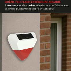 Système d'alarme 868Mhz Wifi, sirène extérieure solaire ,caméra IP