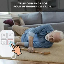 Système d'alarme étendu connecté Caméra rotative 4MP avec Sirène intégrée
