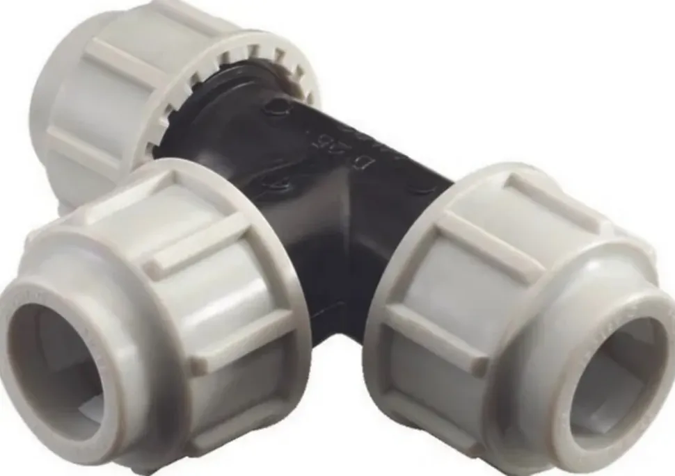 Té à compression Fitt PEHD Ø25 mm 16bar