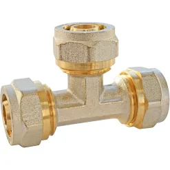 Té égal à compression pour tube Multicouche Ø16