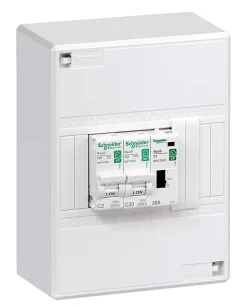 Tableau chauffe-eau 1 rangée Schneider Electric Resi9 XP