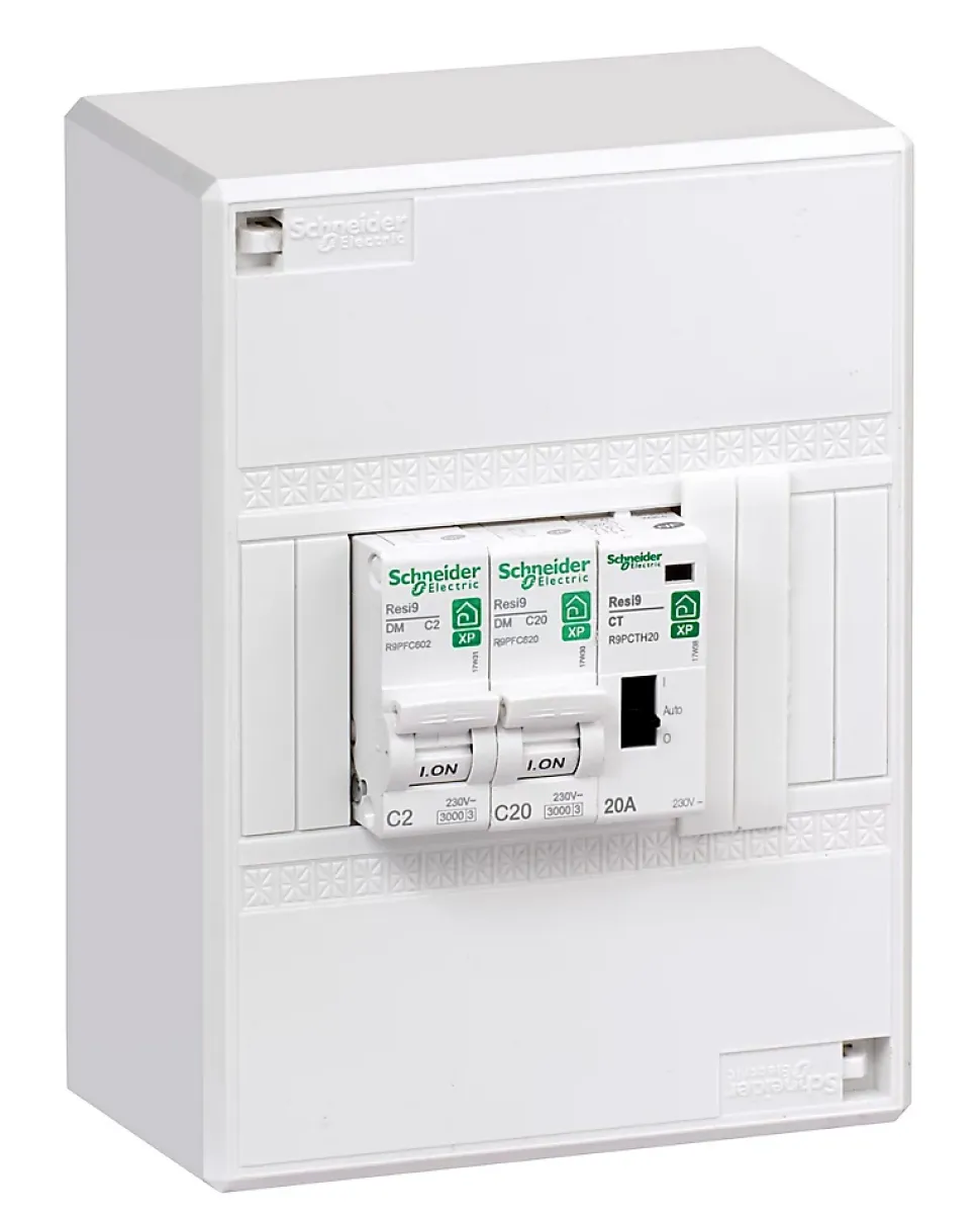Tableau chauffe-eau 1 rangée Schneider Electric Resi9 XP