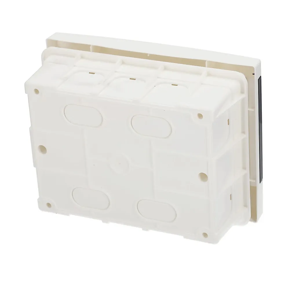 Tableau électrique encastré 8 modules blanc fumé IP44 avec rail DIN EDO777841