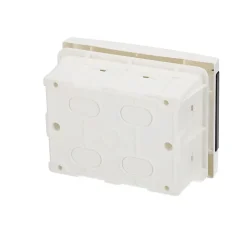Tableau électrique encastré 6 modules blanc fumé IP44 avec rail DIN EDO777839
