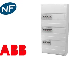 Tableau électrique precable ABB (11 disjoncteurs + 3 ID)