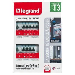 Tableau électrique pré-équipé et pré-câblé 2 rangées Legrand