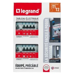 Tableau électrique pré-équipé et pré-câblé 2 rangées Legrand - 26 modules (10 inclus)