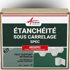 étanchéité douche salle de bain sous carrelage et béton ciré kit - 5 m² - ARCANE INDUSTRIES