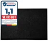 Tapis de Porte Paillasson d'entrée Monochrom Noir 200 x 200 cm