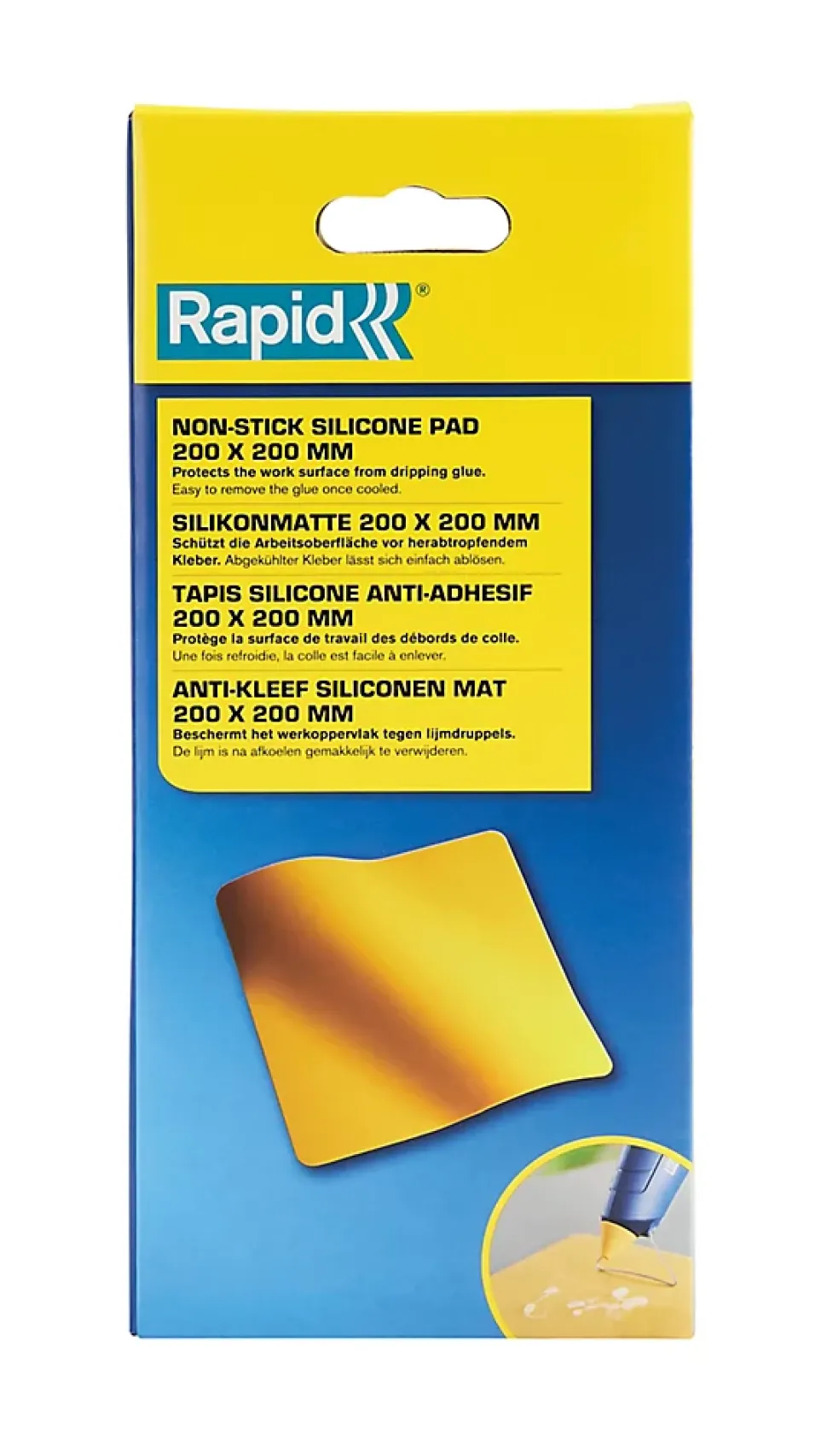 Tapis de protection en silicone anti-adhésif, 20 x 20 cm