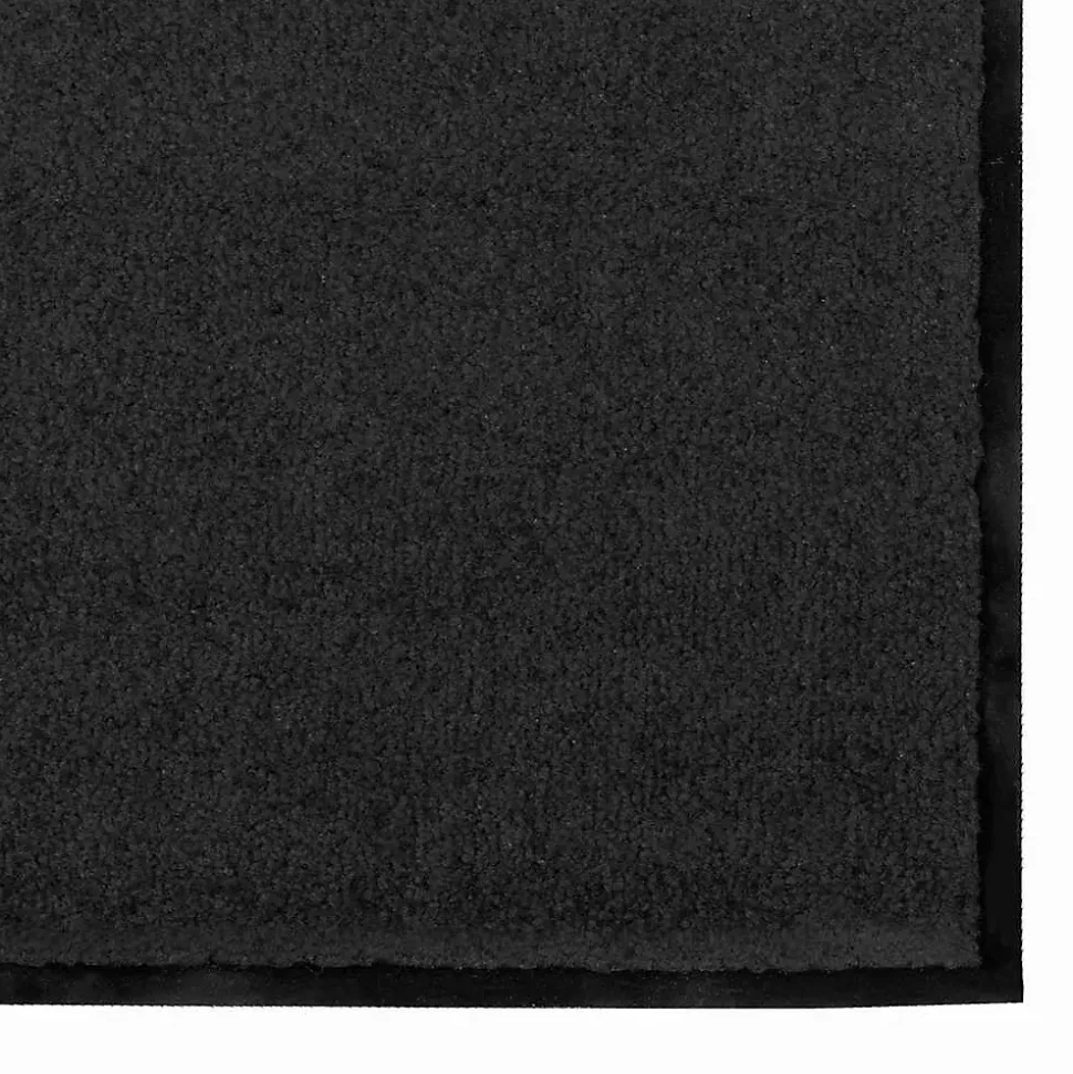 Tapis d'entrée Autre Noir 120 x 300 cm Polypropylène et vinyle vidaXL
