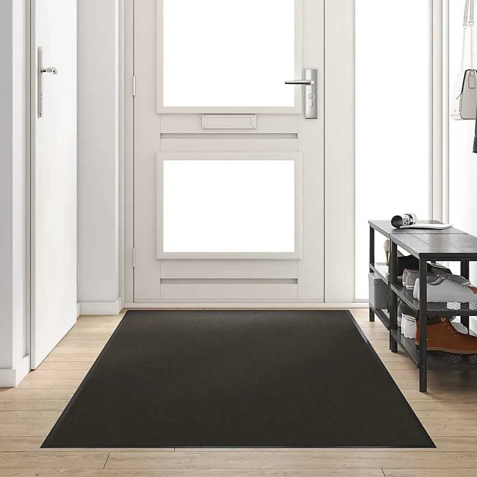 Tapis d'entrée Autre Noir 120 x 300 cm Polypropylène et vinyle vidaXL