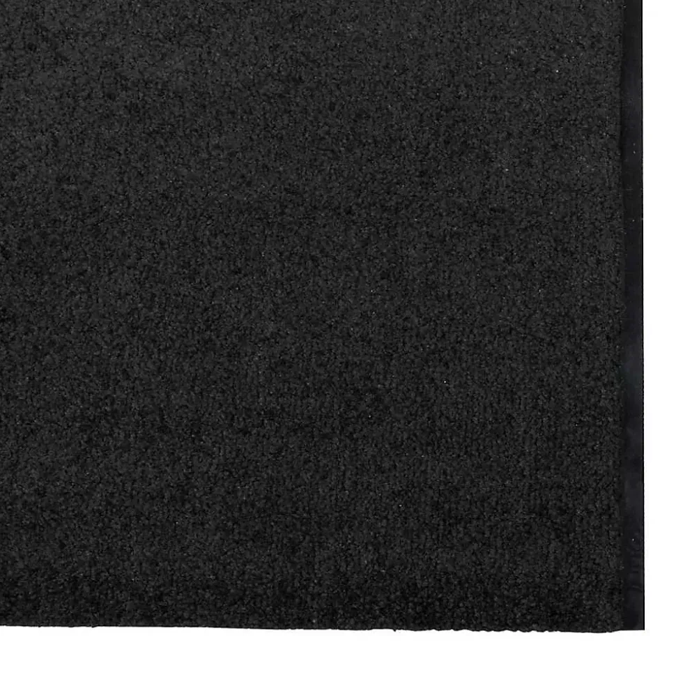 Tapis d'entrée Autre Noir 120 x 400 cm Polyamide et PVC vidaXL