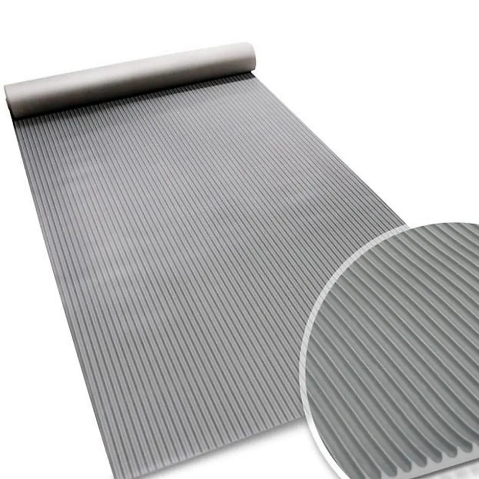 Tapis en caoutchouc Miniripp Gris 100 x 50 cm - Floordirekt