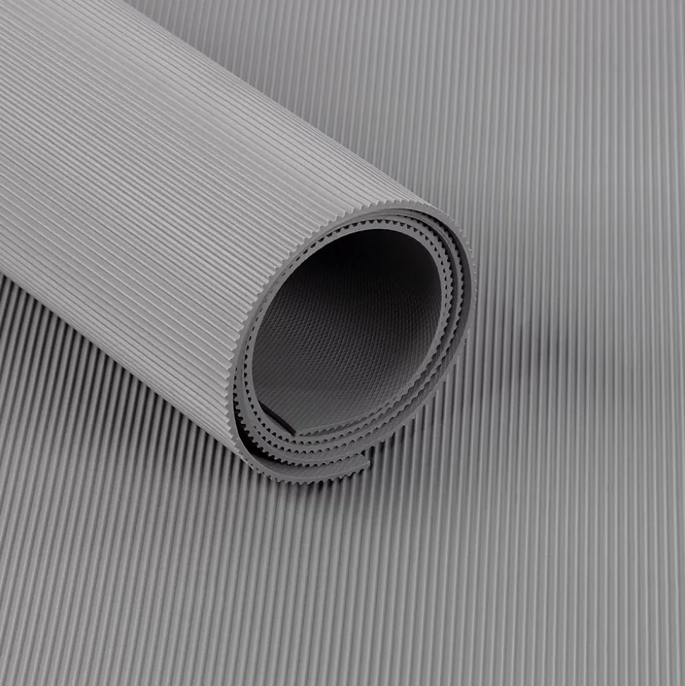 Tapis en caoutchouc Miniripp Gris 120 x 200 cm - Floordirekt