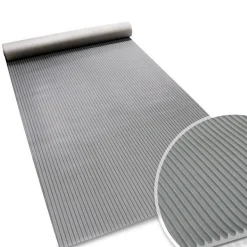 Tapis en caoutchouc Miniripp Gris 120 x 200 cm - Floordirekt