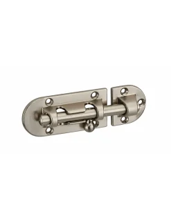 Targette, acier, pêne diamètre 8mm, 34x73mm, nickel satin - THIRARD