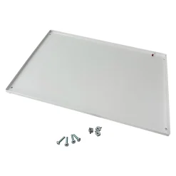 Tcm400f Ide Plastron Plein Fixe Métal 400mm - Compatible Coffret Atlantic Ide Et Atlantic Plus