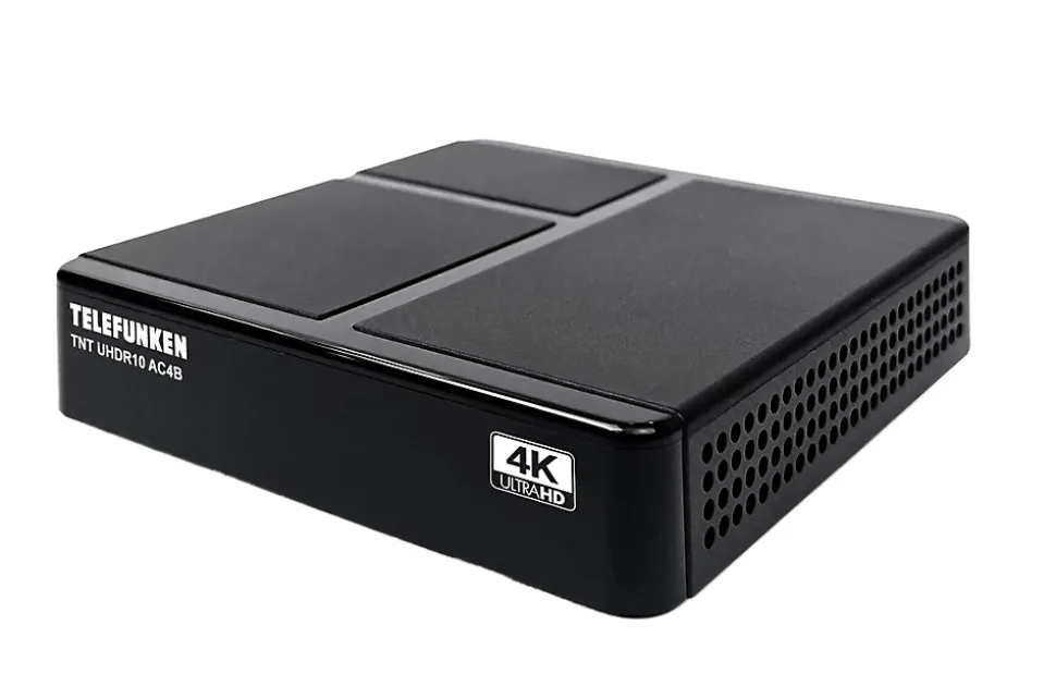 Telefunken - Récepteur TNT UHDR10 pour télévision numérique terrestre UHD 4K - 1000 canaux - PVR - Tuner TNT UHD/SD/HD/UHD/2K/4K