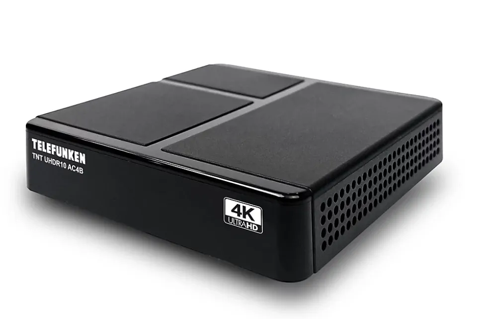 Telefunken - Récepteur TNT UHDR10 pour télévision numérique terrestre UHD 4K - 1000 canaux - PVR - Tuner TNT UHD/SD/HD/UHD/2K/4K