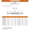 Tendeur crochet crochet M8X120 Inox A4 - 5 pièces