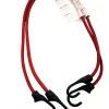 Tendeur élastique à crochet rouge Ø. 8 mm, 80 cm vendu par 2