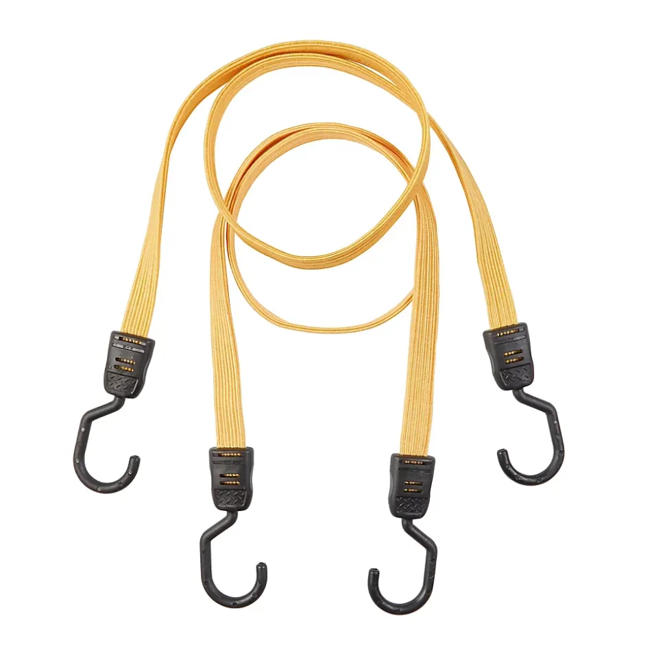 Tendeur élastique plat orange, 100 cm vendu par 2