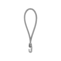 Tendeurs boucle élastique gris 18 cm diam 4mm avec 1 crochet PVC (lot de 25 pièces)