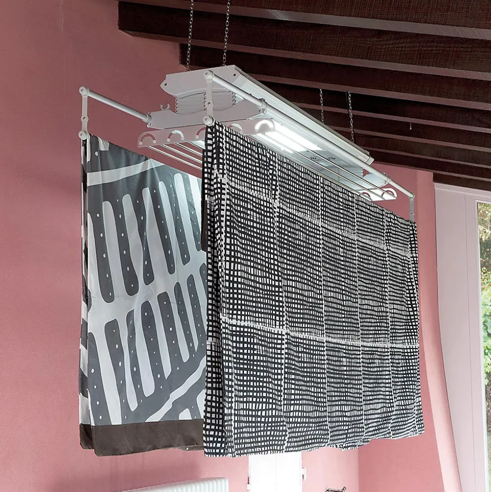 Étendoir électrique plafond alu 160x57x30cm Foxydry Air 150