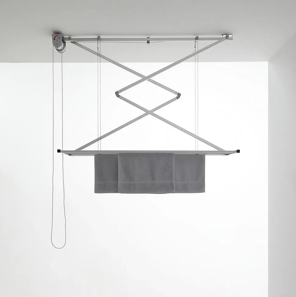 Étendoir plafond manuel 128x54x25cm alu Foxydry Mini 120