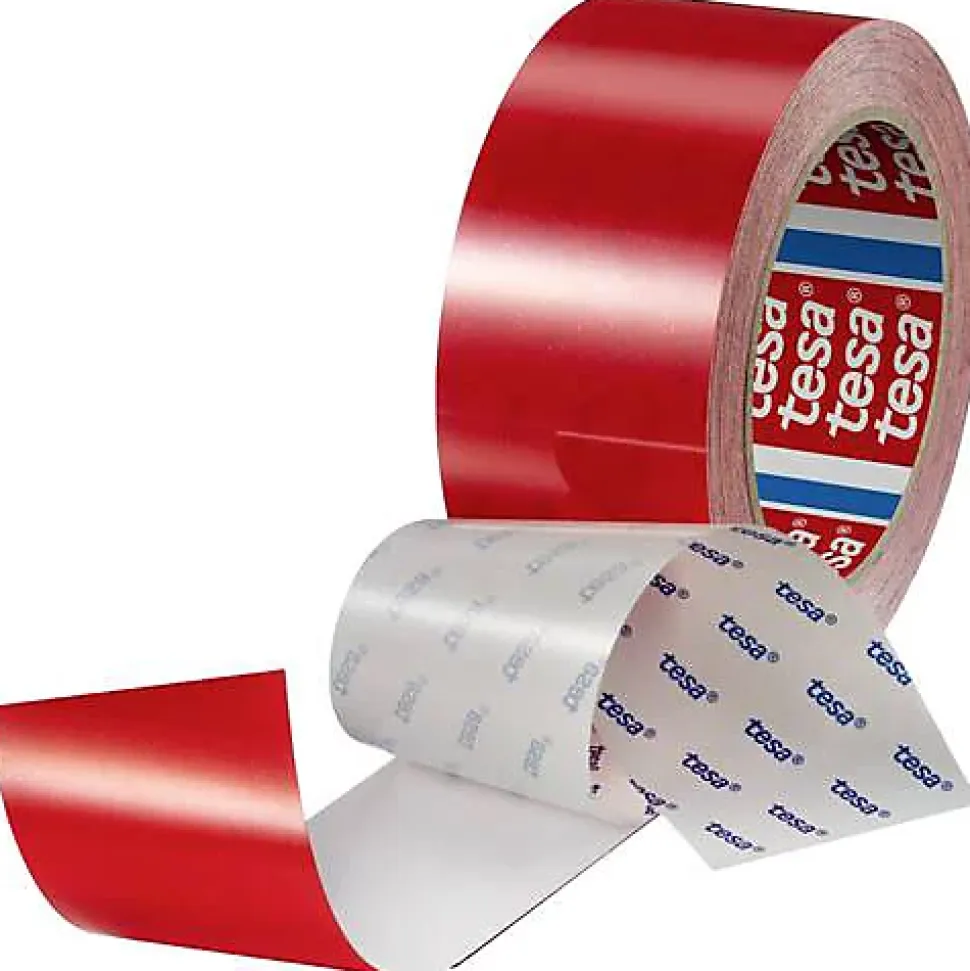 tesa ANTI-SCRATCH Ruban de marquage au sol 20 m x 50 mm - rouge