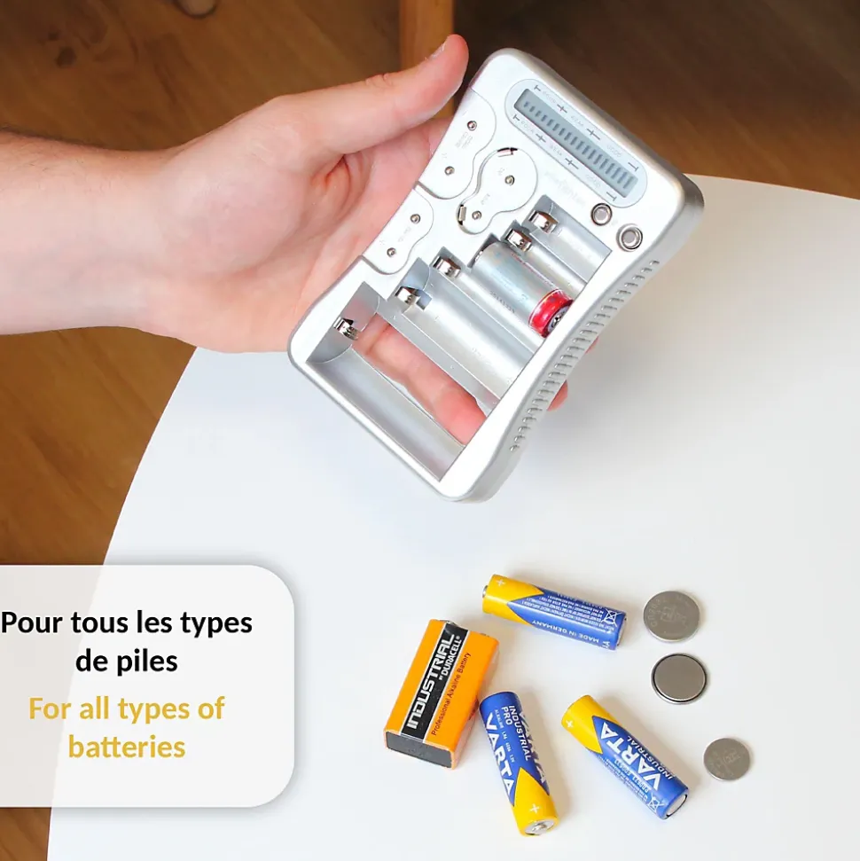 Testeur de Piles FISHTEC Universel
