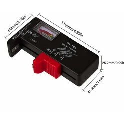 Testeurs de Piles Contrleur de Testeur de Tension de Batterie pour Pile Bouton AA/AAA/C/D / 9V / 1.5V Ecran LCD Universel