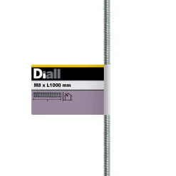 Tige filetée brillante zinguée diamètre 8 mm x 1 m