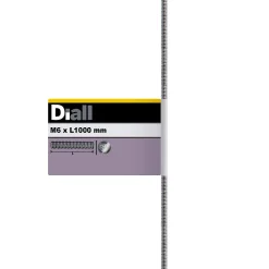 Tige filetée en acier inoxydable A2 diamètre 6 mm x 1 m