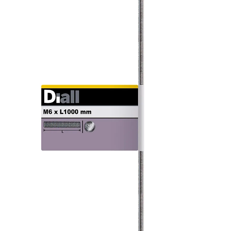 Tige filetée en acier inoxydable A2 diamètre 6 mm x 1 m