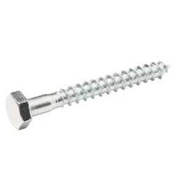 Tirefonds DIN 571 zingués 6x50 mm - 200 pièces